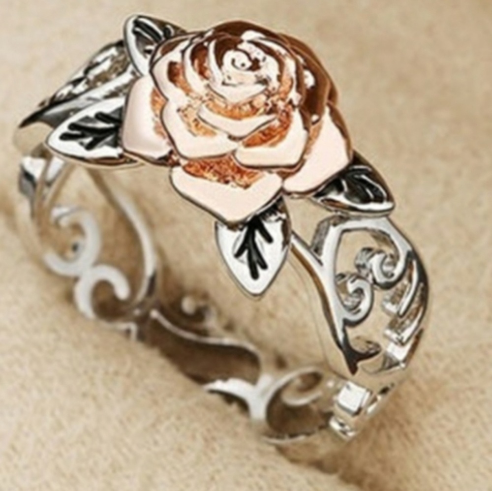 Rose Gold and .925 Sterling Silver Ring